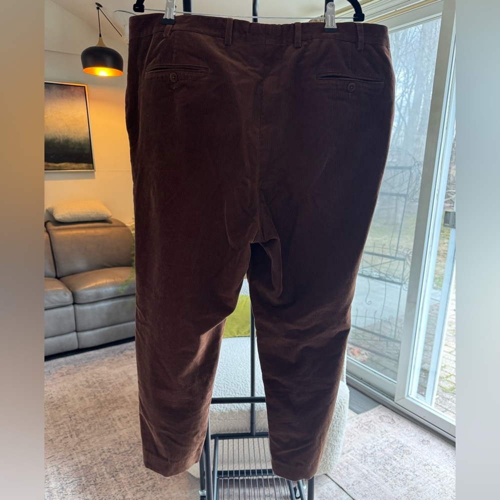 Loro Piana Dark Brown Corduroy Trousers - Picture 2 of 6